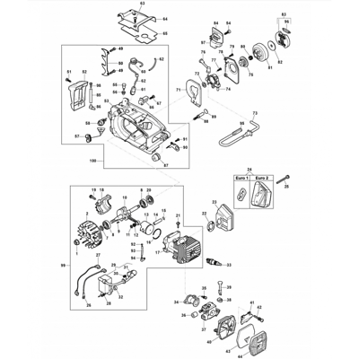 Castelgarden XC300 Petrol Chainsaw Screw 123878083/0 - Outdoor Spares
