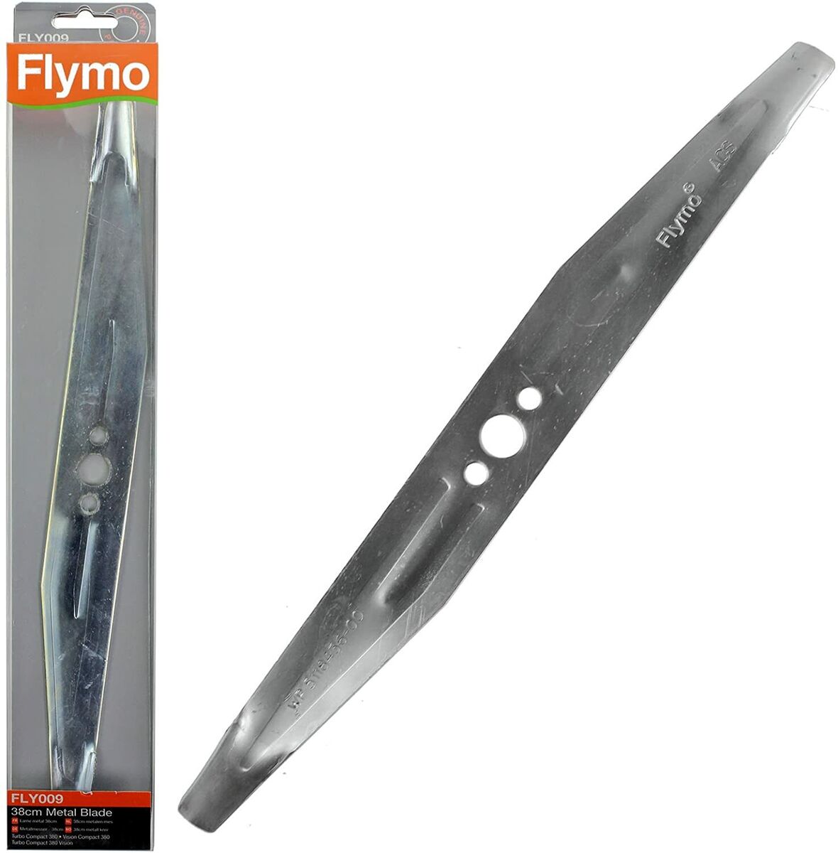 Flymo Turbo Compact 380 Blade Fits Turbo Compact Vision 5118436 - 90 Genuine Part - Outdoor Spares