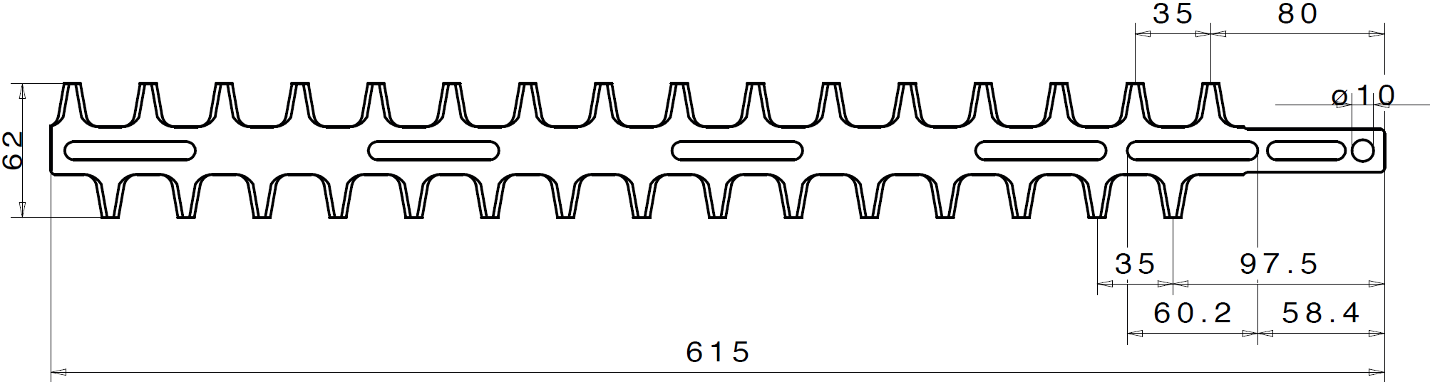 Hedgetrimmer Blade Set Compatible With Stihl HL45 HL75 HL95 HL100 HLE71 OEM 4230 710 6002 - Outdoor Spares