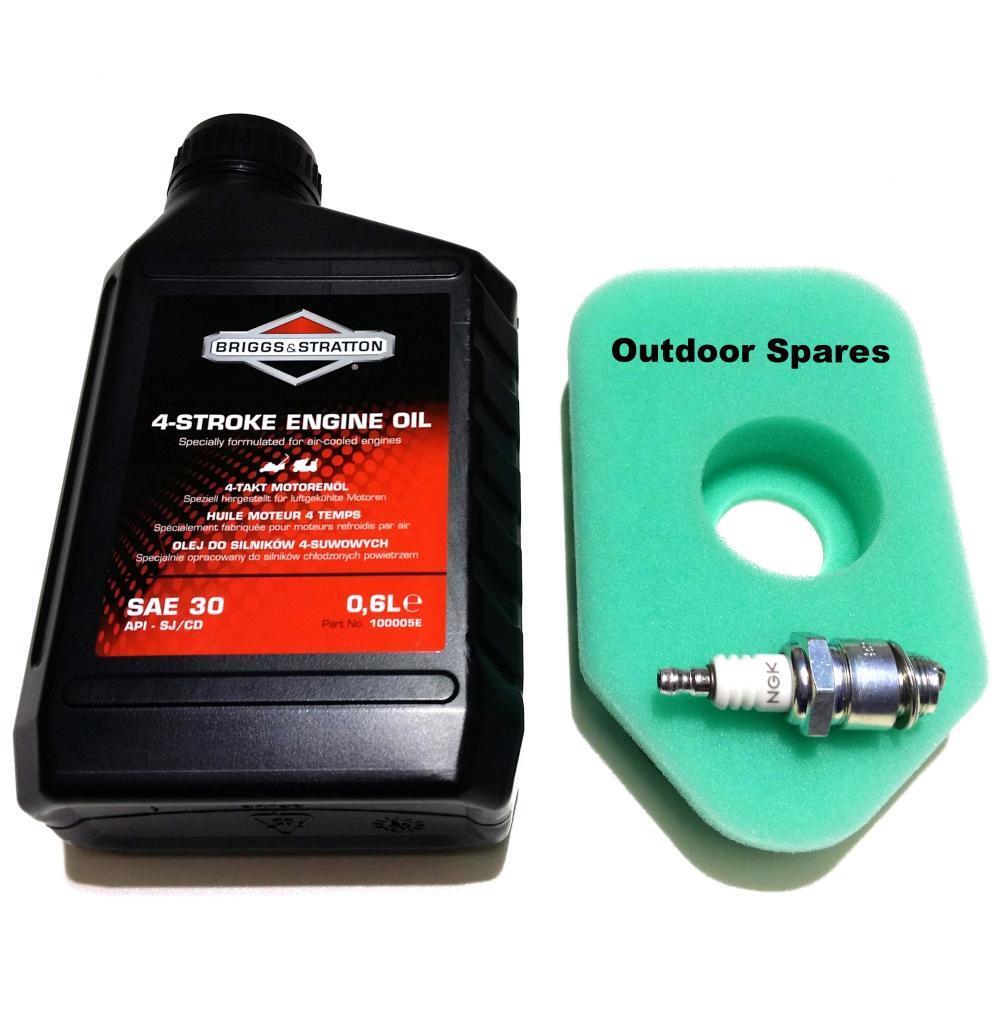 Lawn Mower Service Kit Compatible with Briggs & Stratton Classic & Sprint Engine - Outdoor Spares