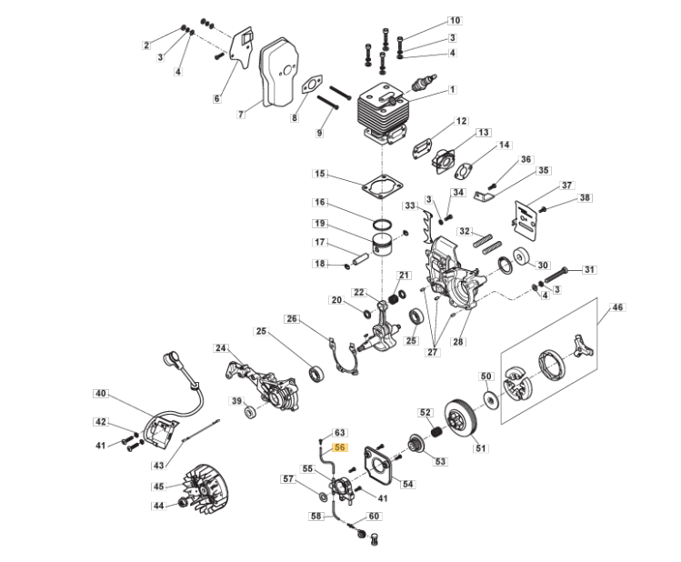 MacAllister MCSWP40 Oil Pump Outgoing Tube Fits MCSWP37 MCSWP40S 118800254/0 - Outdoor Spares