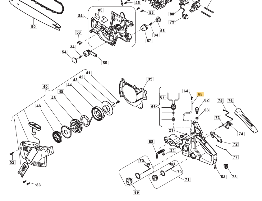 MacAllister MCSWP40 Oil Pump Tube Fits MCSWP37 118800255/0 Genuine Replacement - Outdoor Spares