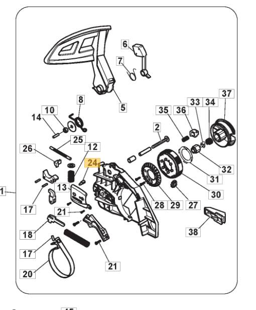MacAllister MCSWP40S Tension Pin 118803574/0 Genuine Replacement Part - Outdoor Spares