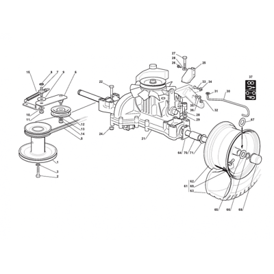 Mountfield 1436M Anti Friction Washer Fits 1440M 1540M 322672151/0 Genuine Part - Outdoor Spares
