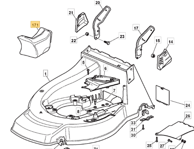 Mountfield AL511 PD Mulching Plug Fits SP500 SP530 322140224/1 - Outdoor Spares