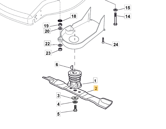 Mountfield Blade Fits SP536 SP530 SP535 SP534 181004381/1 Genuine Part - Outdoor Spares