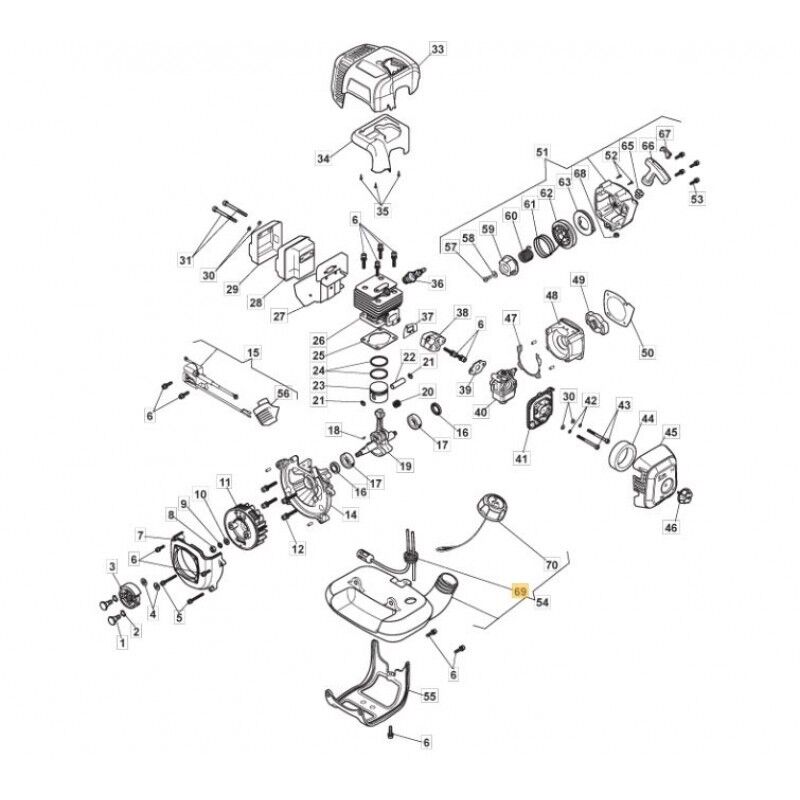 Mountfield Fuel Filter Fits MM2603 MM2605 MB2600J MB26J Part No. 118803190/0 - Outdoor Spares