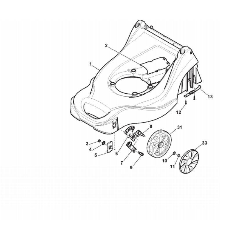 Mountfield Height Adjust Quadrant Fits SP414 SP164 SP41 322735599/0 Genuine - Outdoor Spares