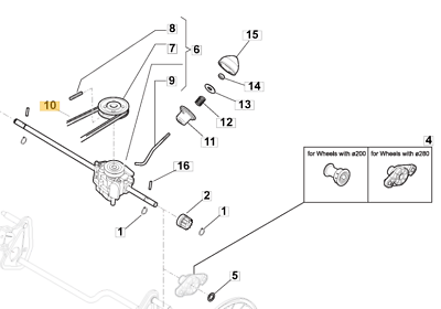 Mountfield Lawnmower Drive Belt For SP53 SP53H SP533 Elite SP533ES 135064196/0 - Outdoor Spares