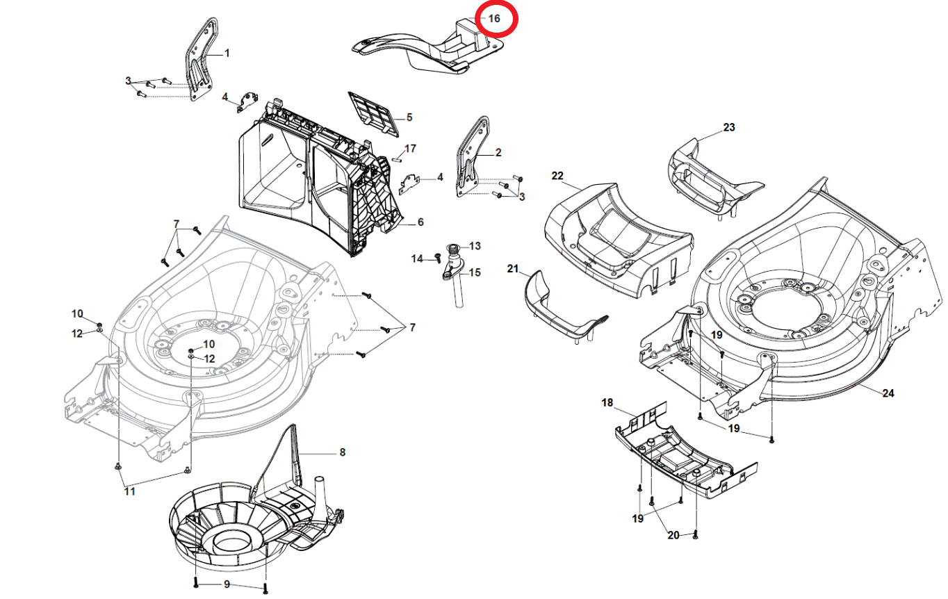 Mountfield Lawnmower Mulching Plug For S481 PD SP485 HW V Part No. 322140245/0 - Outdoor Spares