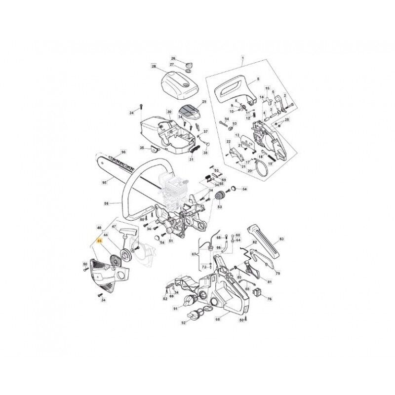 Mountfield MC3616 Starter Recoil Spring Fits MC3720 118800278/0 Genuine Part - Outdoor Spares