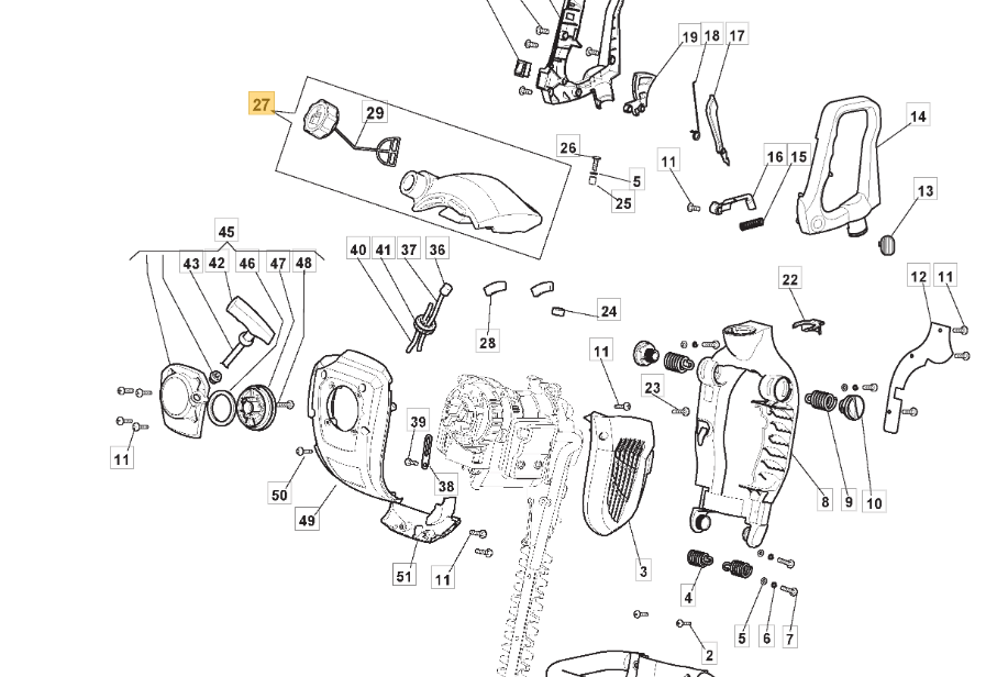 Mountfield MHJ2424 Fuel Tank Assembly 123733006/0 Genuine Replacement Part - Outdoor Spares