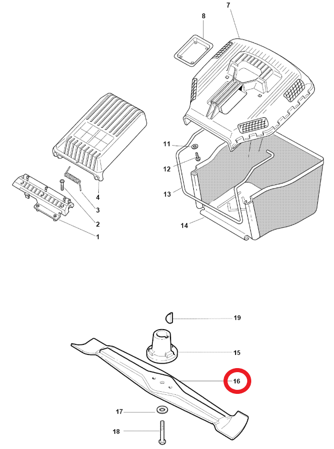 Mountfield Mower Blade For S461R PD S461R PD Part No. 181004144/0 - Outdoor Spares