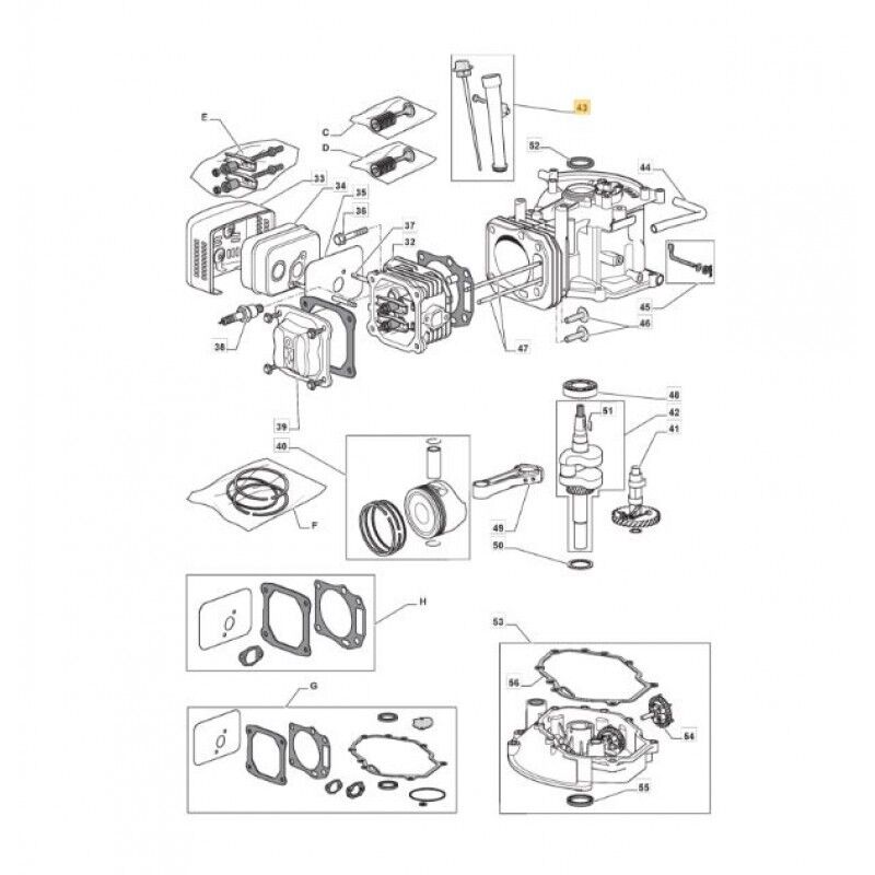 Mountfield RM45 RM55 RM65 RM70 Lawnmower Engine Oil Dipstick 118550311/0 - Outdoor Spares