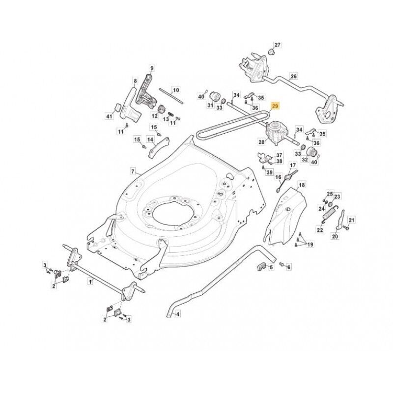 Mountfield SP555V Drive Belt Fits SP555R V 135064394/0 Genuine Replacement Part - Outdoor Spares