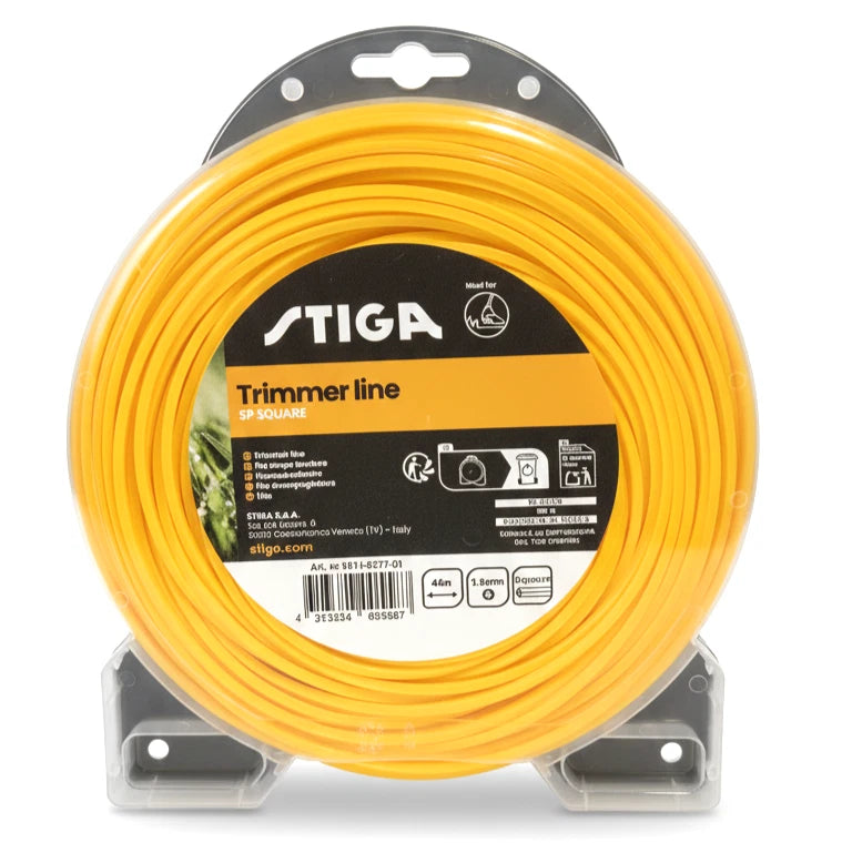 STIGA 3mm 44m Square Brushcutter Grass Trimmer Strimmer Line 1911-9277-01