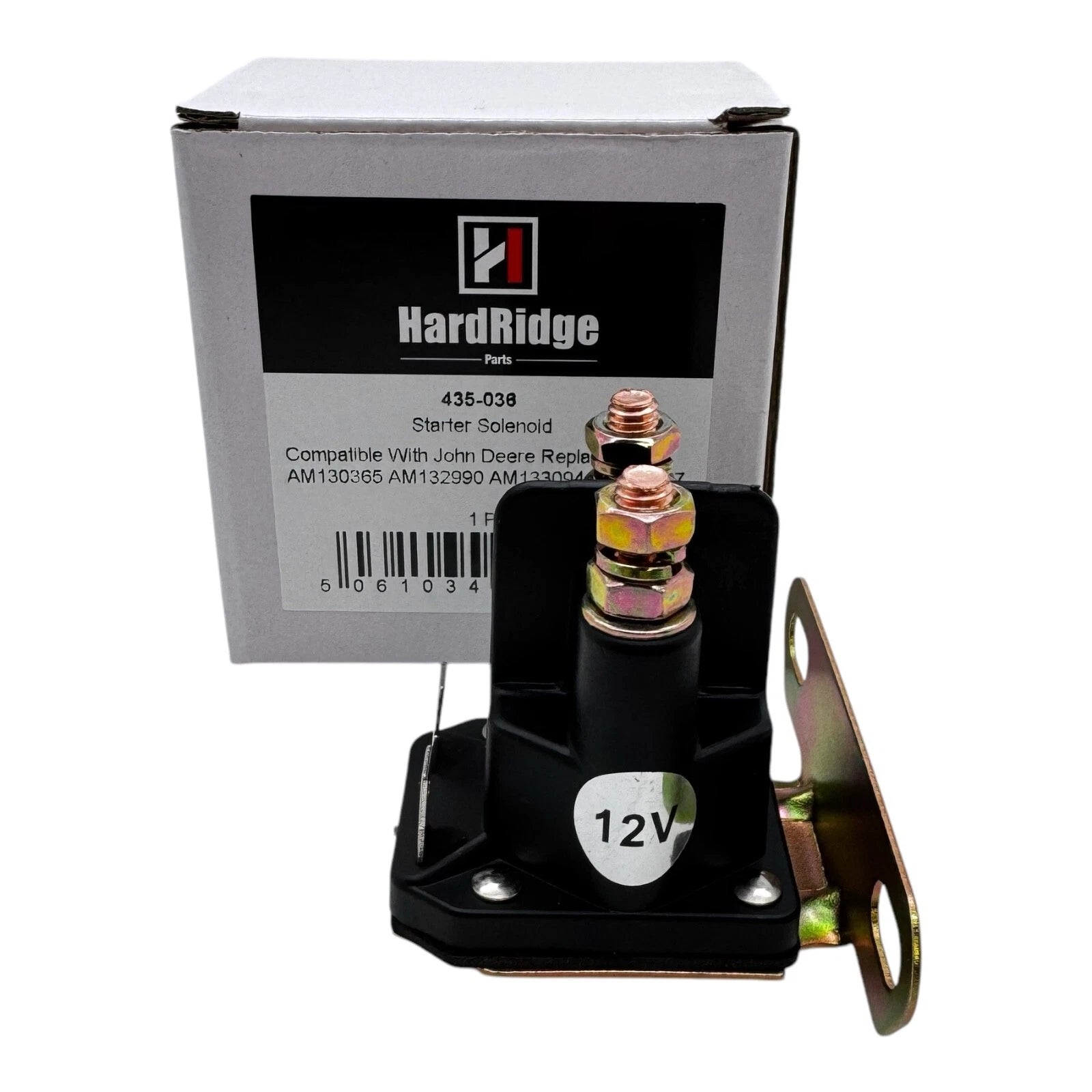 Starter Solenoid Compatible With John Deere L100 L110 L118 L120 L130 Replaces AM130365 - Outdoor Spares