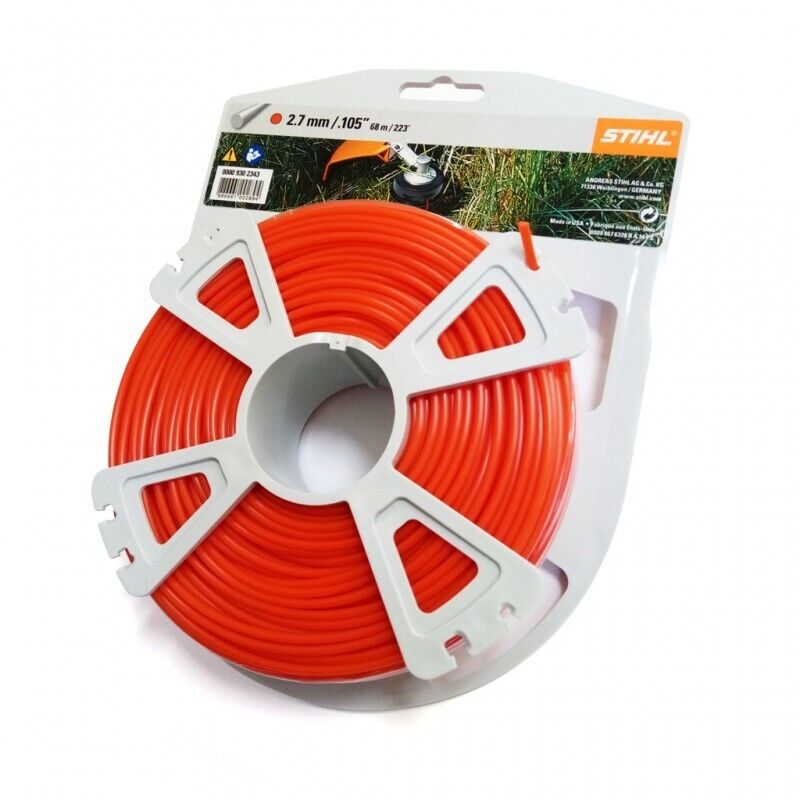 Stihl 2.7mm x 68m/223ft Round Nylon Grass Trimmer Cord 0000 930 2343 - Outdoor Spares