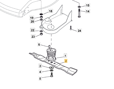 Stiga Combi 53 Blade Fits Collector 46S Collector 53 181004381/1 Genuine Parts