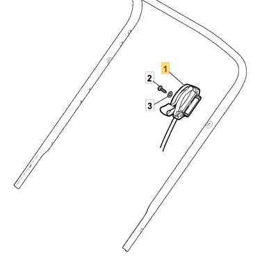 Throttle Cable Compatible With Mountfield SP454 SP465 SP535HW & S461R PD