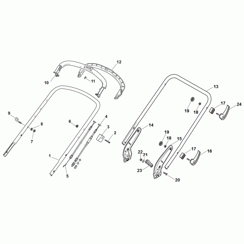 Mountfield Lawnmower Handle Knob For SP425R, SP535HW 4S, SP465R 322399835/0