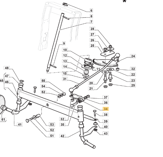 Stiga Estate 2084 Steering Arm Fits Estate 3084 Estate Tornado 325318243/0