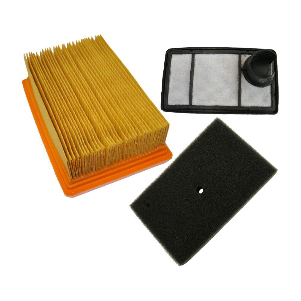 Air Filter 3 Piece Set Compatible With Stihl TS400 Saw Replaces 4223 140 1800 - Outdoor Spares