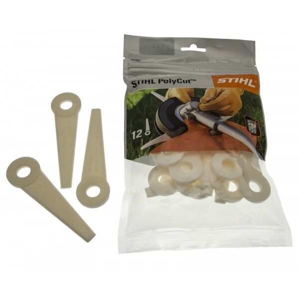 Genuine Stihl Strimmer Polycut Blades 12 pack - Fits Heads 5-3,  ST41110071001