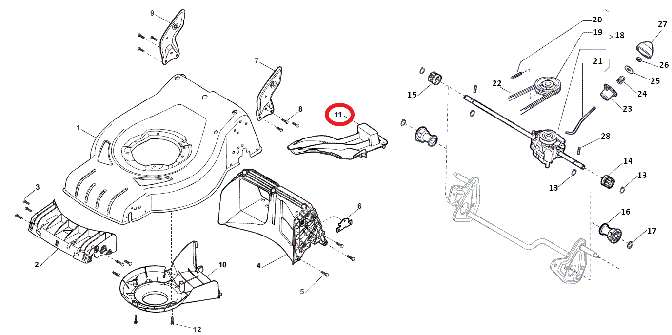 Mountfield S421 PD Mulching Plug (2012-2014 Models) Part Number 322140240/0