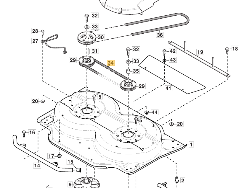 Stiga Deck Villa 85 Combi Toothed Belt 9585-0161-01 Genuine Replacement Part