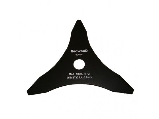 Tri Star Metal Blade 10" For Brushcutters With 25.4mm Centre Hole