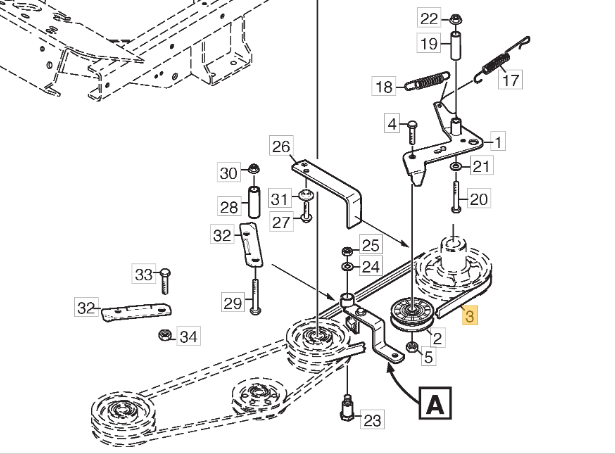 Stiga Park PTO Drive Belt For 340 420 540 720 Part Number 1134-9173-01