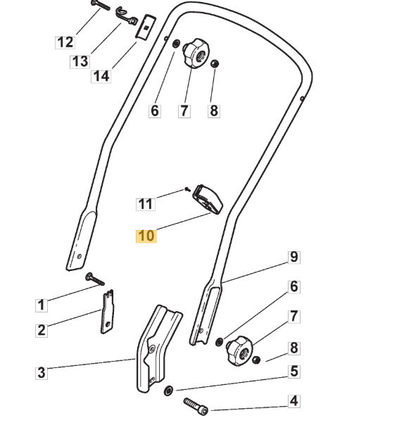 Mountfield SP555 Cable Clamp Fits SP505R SP555R 322192001/0 Genuine Replacement