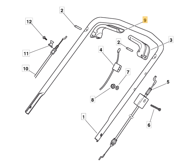 Mountfield SP470 Clutch Lever Fits SP464 322321701/0 Genuine Replacement Part