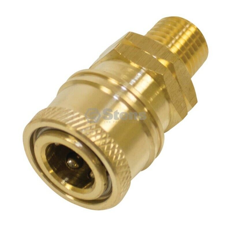 Stens 1/4" Male Brass Pressure Washer Quick Coupler Socket 758-910