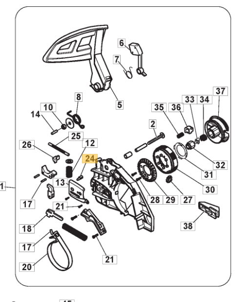 MacAllister MCSWP40S Tension Pin 118803574/0 Genuine Replacement Part