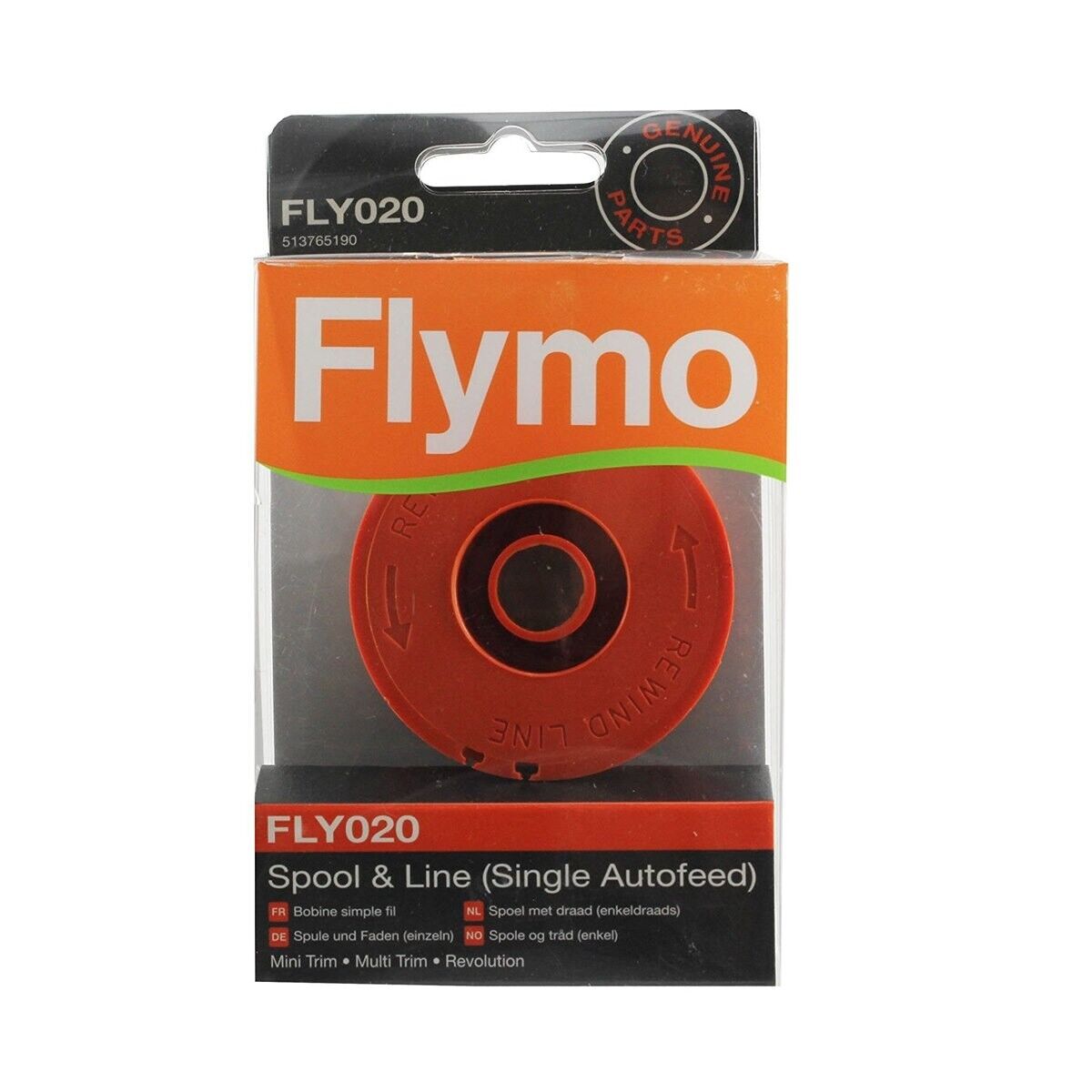 Flymo FLY020 Genuine Spool and Line for Single Line Grass Trimmers