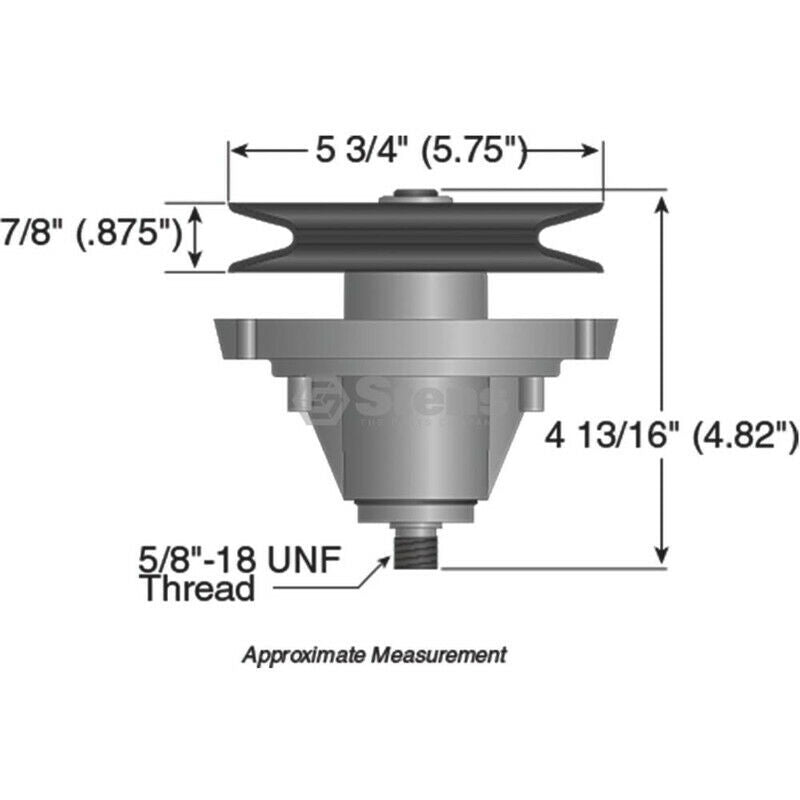 Spindle Assembly Compatible With Troy-Bilt 13AP609G063 Replaces OEM 618-0565