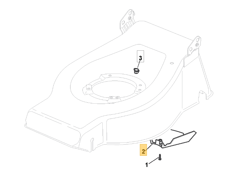 Mountfield Lawnmower Belt Guard For SP464 2005 Model Only Part No. 122060145/0