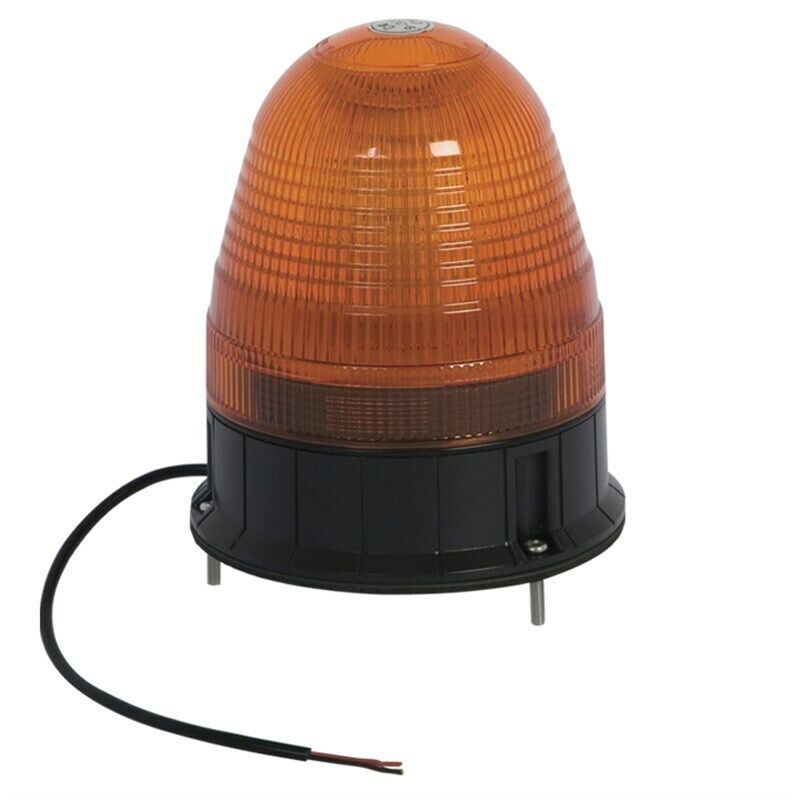 Amber Beacon 3 Bolt Fixing 12/24v LED Tractor Warning Light