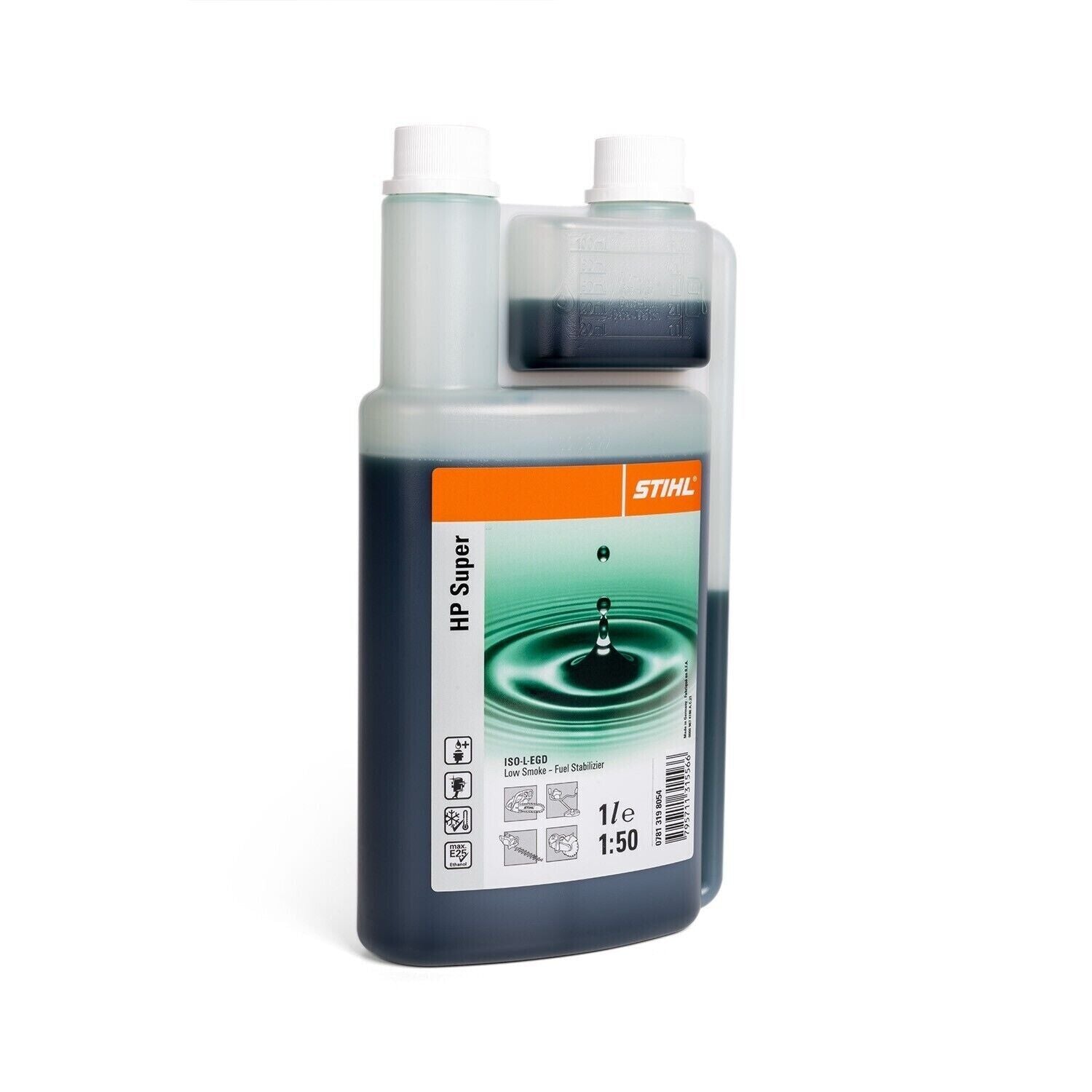 Stihl 1 litre Semi Synthetic Metered 2 Stroke oil Green HP Super 0781 319 8054