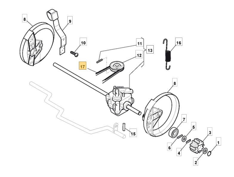 Mountfield Lawnmower Drive Belt Fits SP534 SP536 5020PD 135064000/0