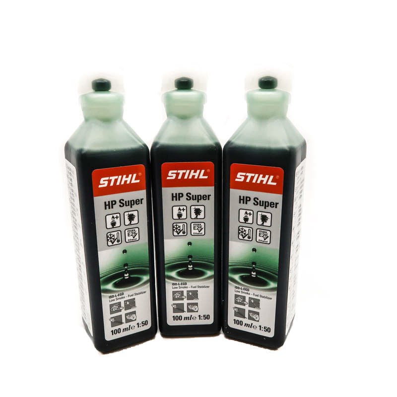 Stihl 2 Stroke Oil HP Super 100ml One Shot 0781 319 8052 3 Pack