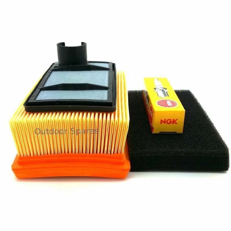 Air Filter Set & Spark Plug Service Kit Compatible With Stihl TS400 Disc Cutter