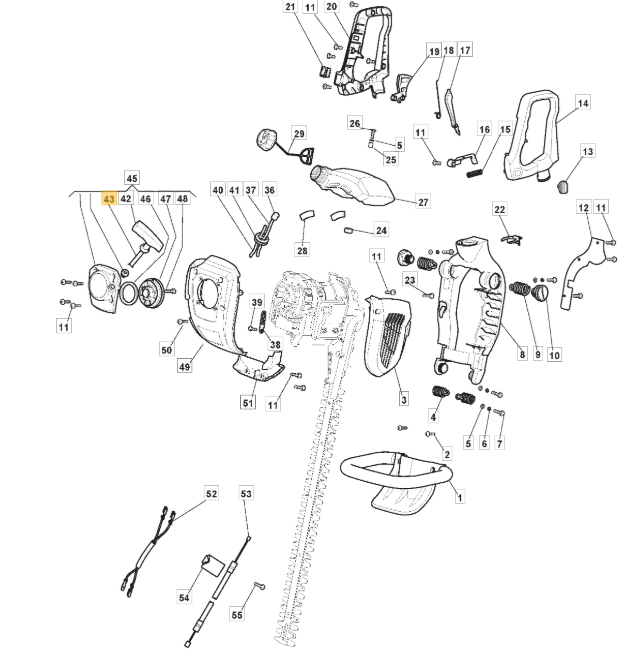 Hedge Trimmer Starter Rope Compatible With MacAllister MHTP24 MHTP24 -2 MHTP245