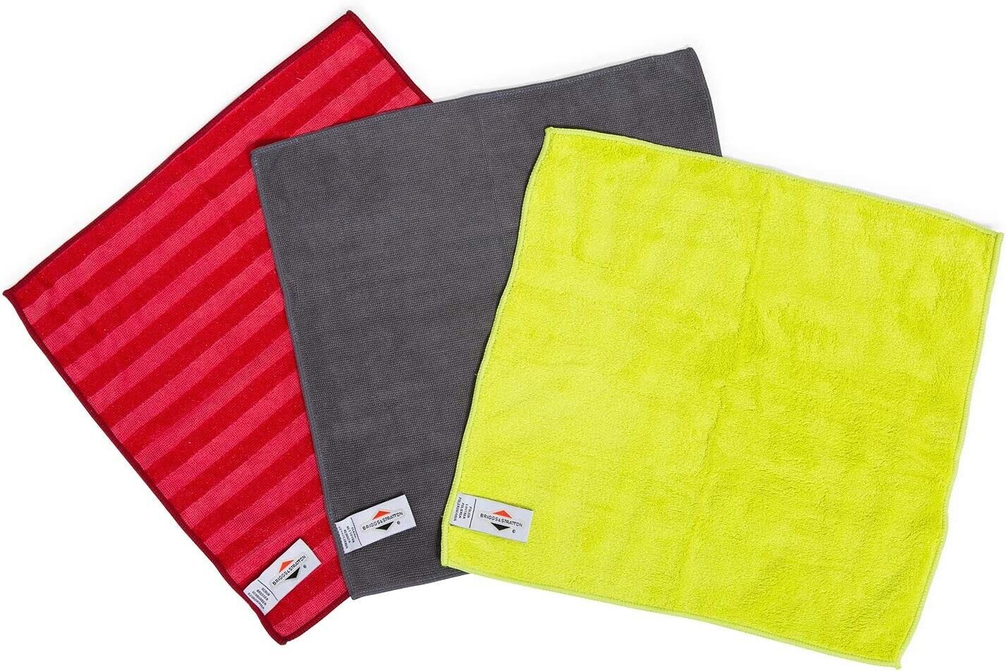 Briggs & Stratton UltraCare Microfibre Cloths (Set of 3 - scrub+clean+polish)