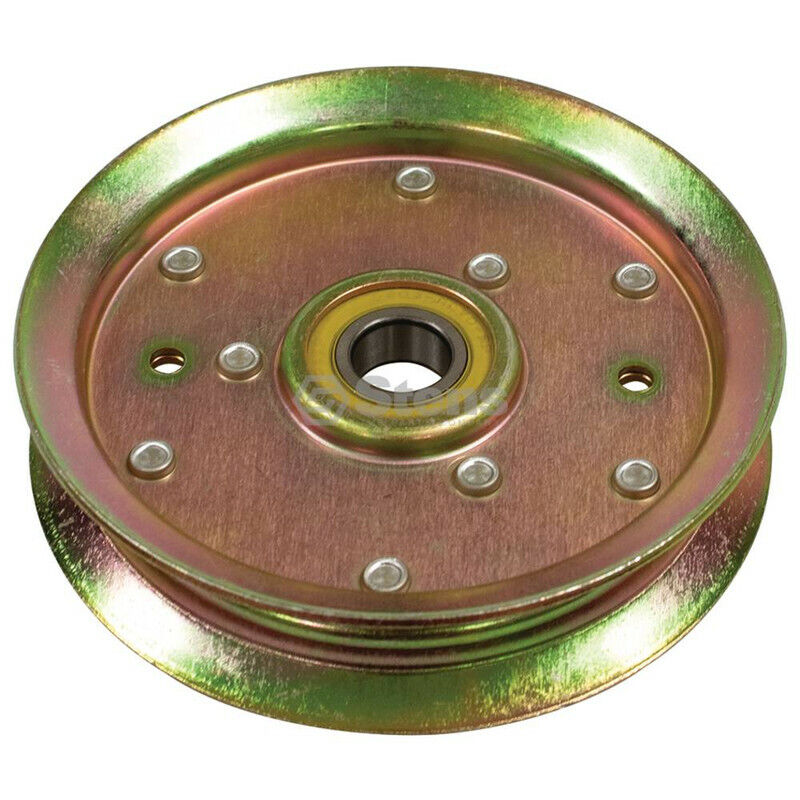 Flat Idler Pulley Compatible with John Deere X300 Series Replaces AM135526