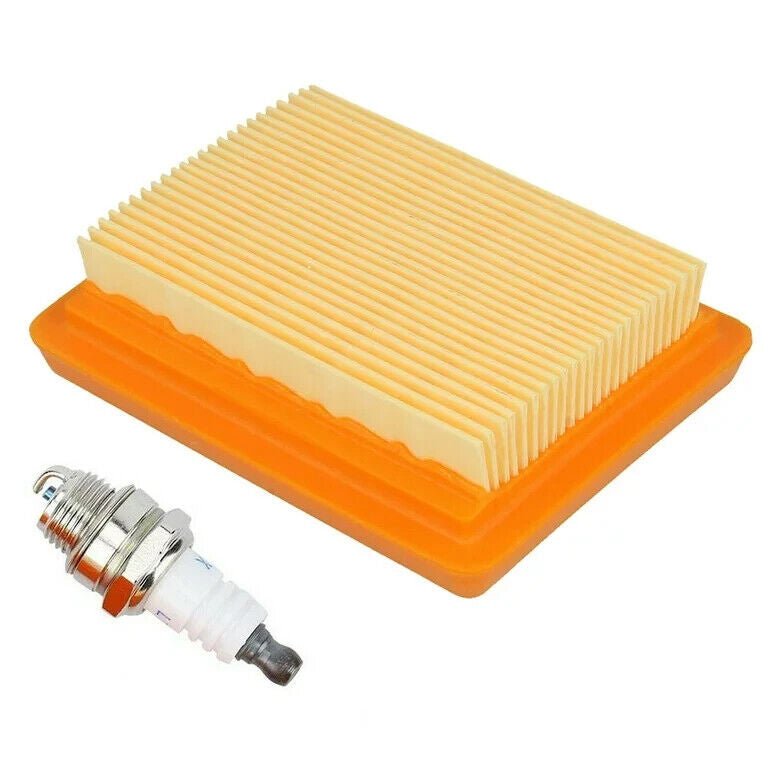 Air Filter & NGK Plug Service Kit Compatible With Stihl FS120 FS200 FS250 FS300 - Outdoor Spares