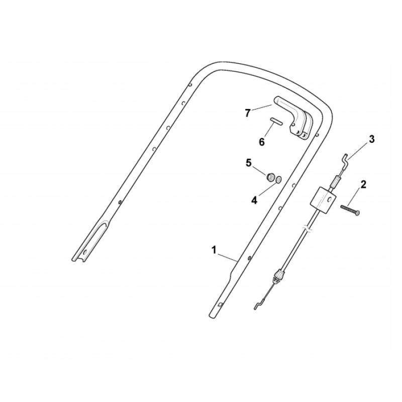 Castelgarden ES464TR Stop Cable Fits EU414 - G 181000612/0 Genuine Parts - Outdoor Spares