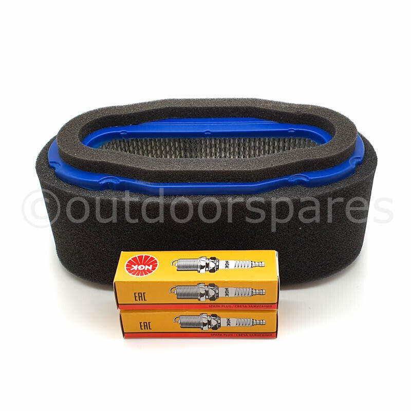 Engine Air Filter & Spark Plug Kit For Kawasaki FH601V FH651V FH680V & FH721V - Outdoor Spares